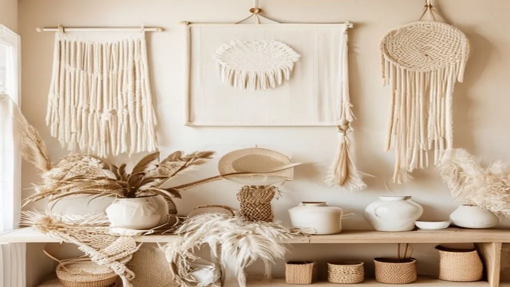 Makrome DIY projeleri — wall hanging plant hanger