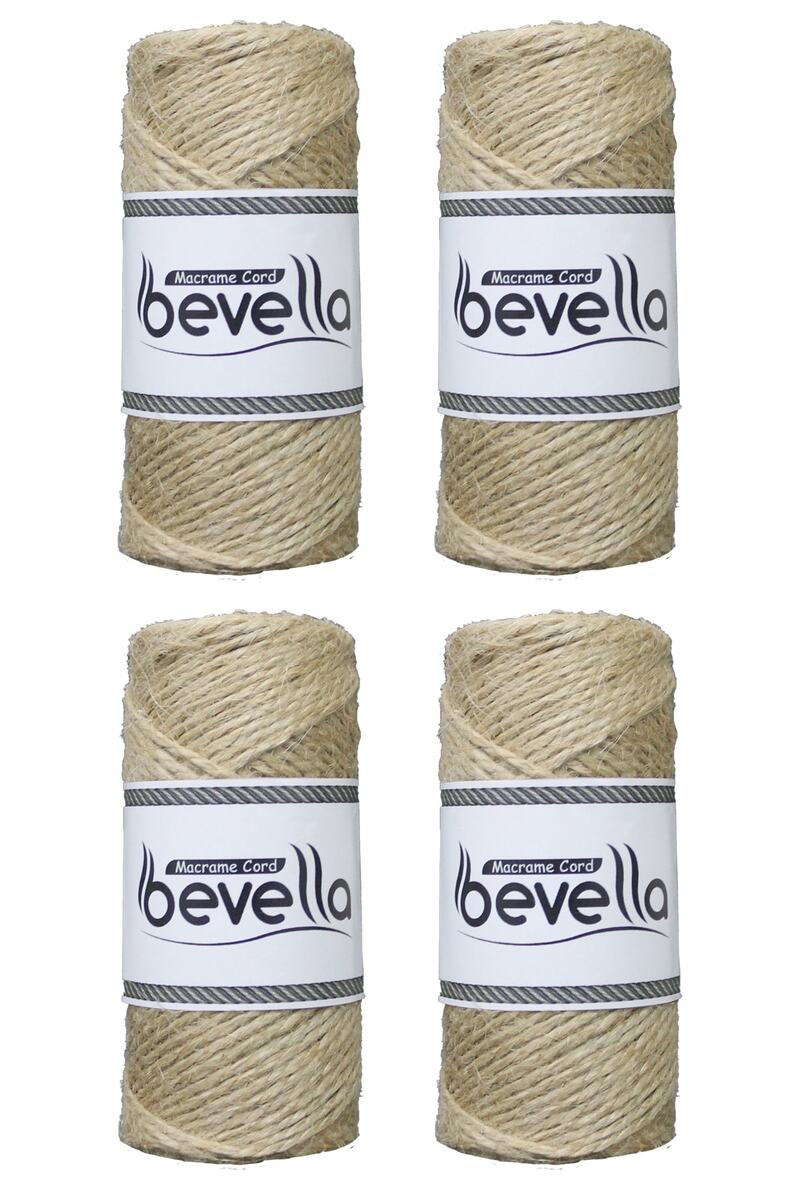 Jute-Makramee-Kordel Natur 400m - Bevella