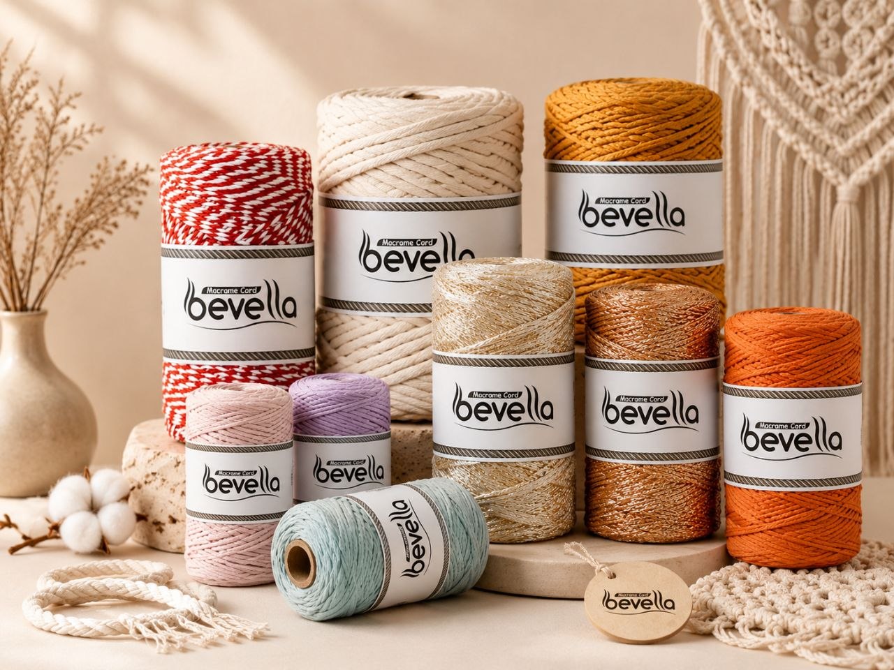 Bevella macrame cord collection