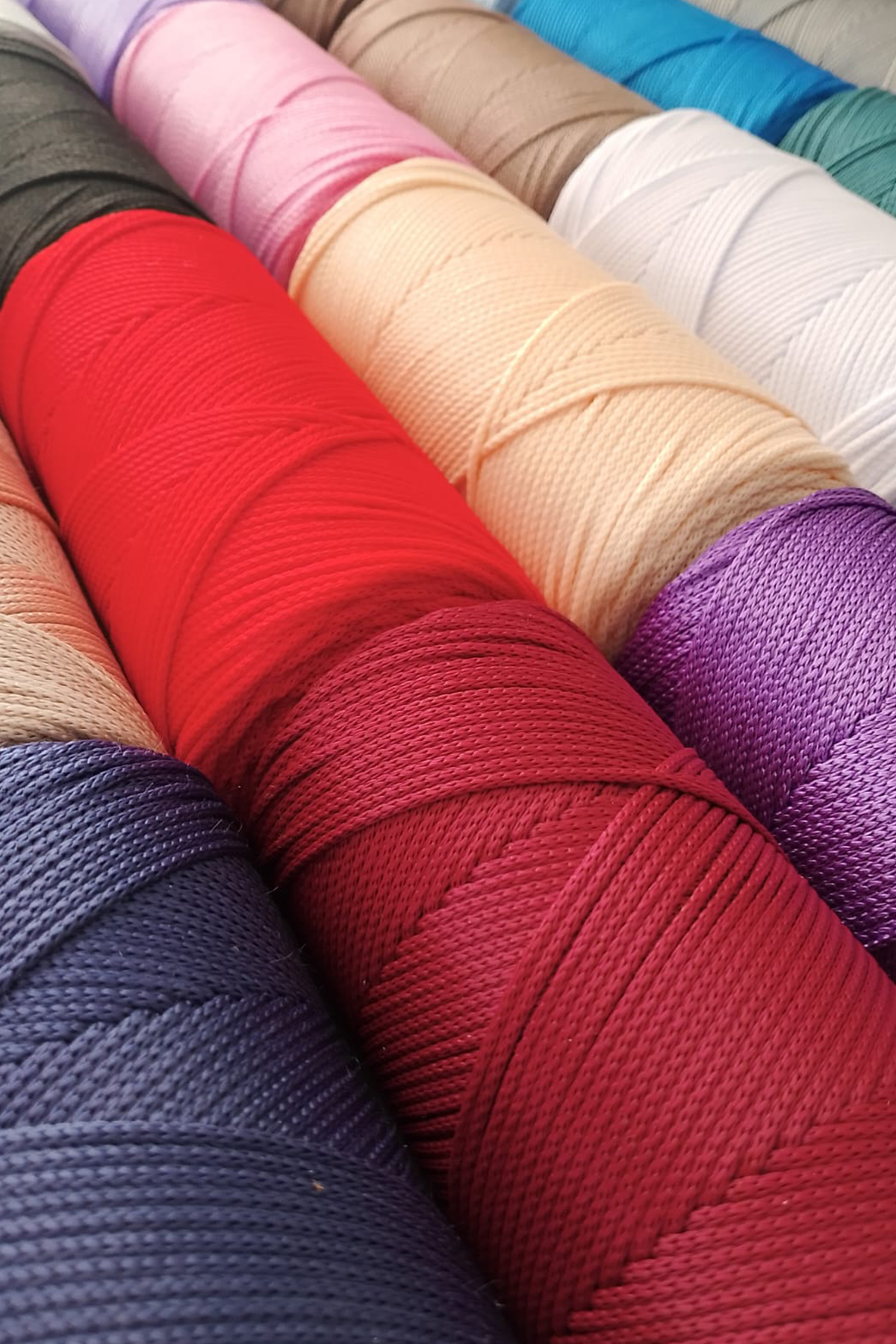 2mm Açık Sarı Gold Polyester Makrome İpi – 200gr Bobin - Kullanim Görüntü