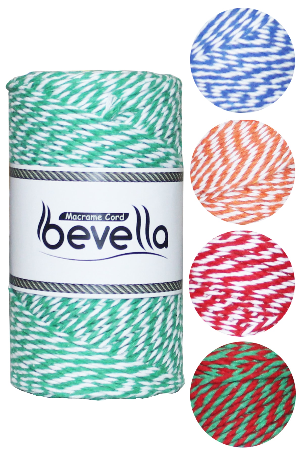 Yeşil Beyaz Martenicka Paketleme İpi 200gr Baker Twine