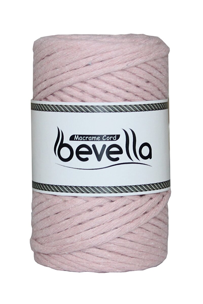 3mm Bebe Pembesi Taranabilir Pamuk Makrome İpi - Bevella Macrame
