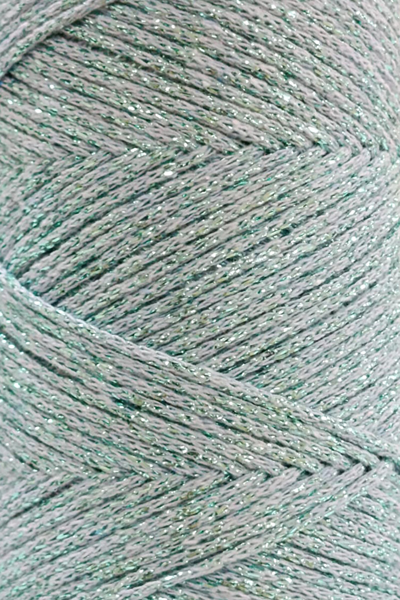 2mm Bebe Mavisi Ultra Simli Makrome İpi – Tek büküm (simli) - Kullanim Görüntü