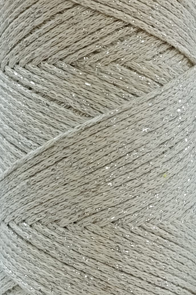 2mm Gümüş Ultra Simli Makrome İpi – Tek büküm (simli) - Kullanim Görüntü