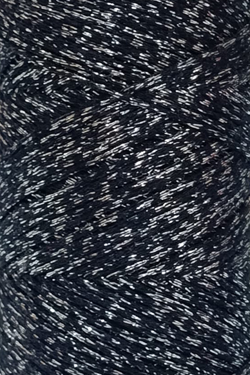 2mm Lacivert Ultra Simli Makrome İpi – Tek büküm (simli) - Kullanim Görüntü