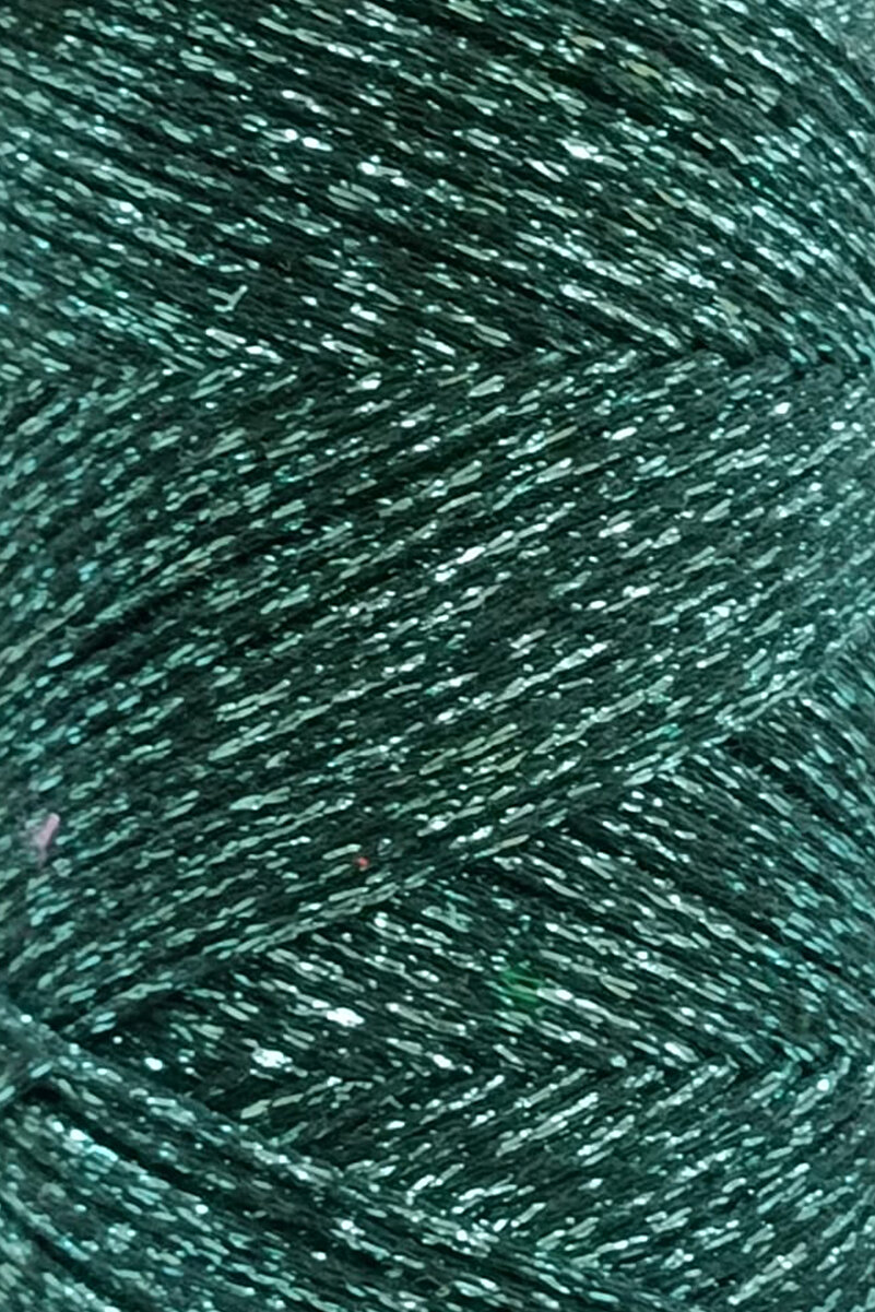 2mm Nefti Yeşil Ultra Simli Makrome İpi – Tek büküm (simli) - Kullanim Görüntü