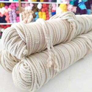 4mm Makrome Pamuklu Bükümlü Hamak Salıncak Ipi Hobi (1 Kg)