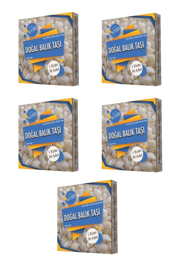 Doğal Balık Taşı 150 Adet 5 Kutu 5 Set